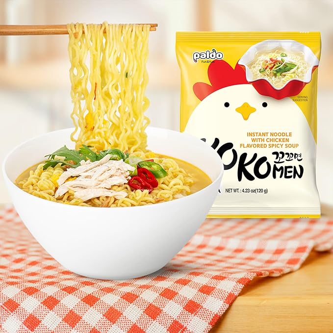 Kokomyun Hot Spicy Chicken Soup Noodle Ramen 4.23 Oz (Pack of 20)