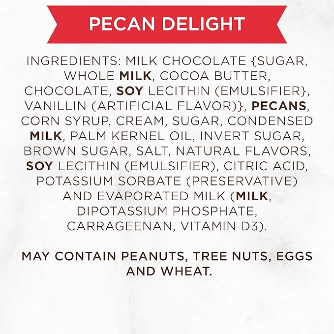 Russell Stover Milk Chocolate Pecan Delight - 0.6 oz (Pack of 36)
