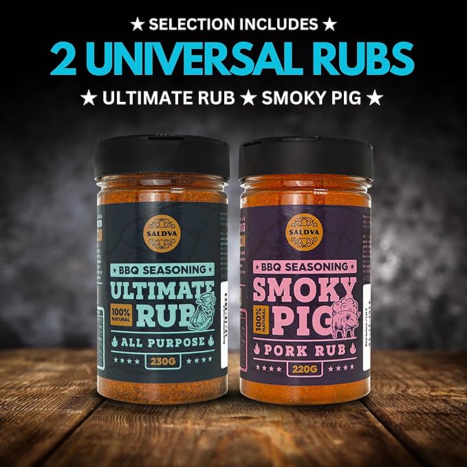 Classic Selection of Premium BBQ Seasonings - Holy Cow Angel’s Wings Smoky Pig Ultimate Rub BBQ Rubs | Pack of 4 | 100% Natural | Great Foodie Gift