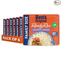 BEN'S ORIGINAL READY RICE Coconut Jasmine Family Size Rice Easy Dinner Side 17.3 oz Pouch (Pack of 6)