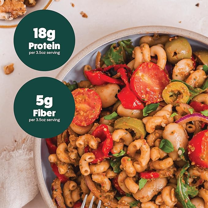 Explore Cuisine Organic Red Lentil Elbows- High Protein &amp Fiber Gluten Free Pasta Easy to Make - Organic Non GMO - 24 Total Servings 8 Ounce (Pack of 6) | Only 2 ingredients