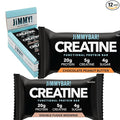 (NEW) JiMMYBAR! Creatine Protein Bar - 5g of Creatine Monohydrate + 20g Protein - High Protein Snack - Supports Muscle Growth Strength &amp Recovery - Real Food Energy Bar for Athletes | 6 Chocolate