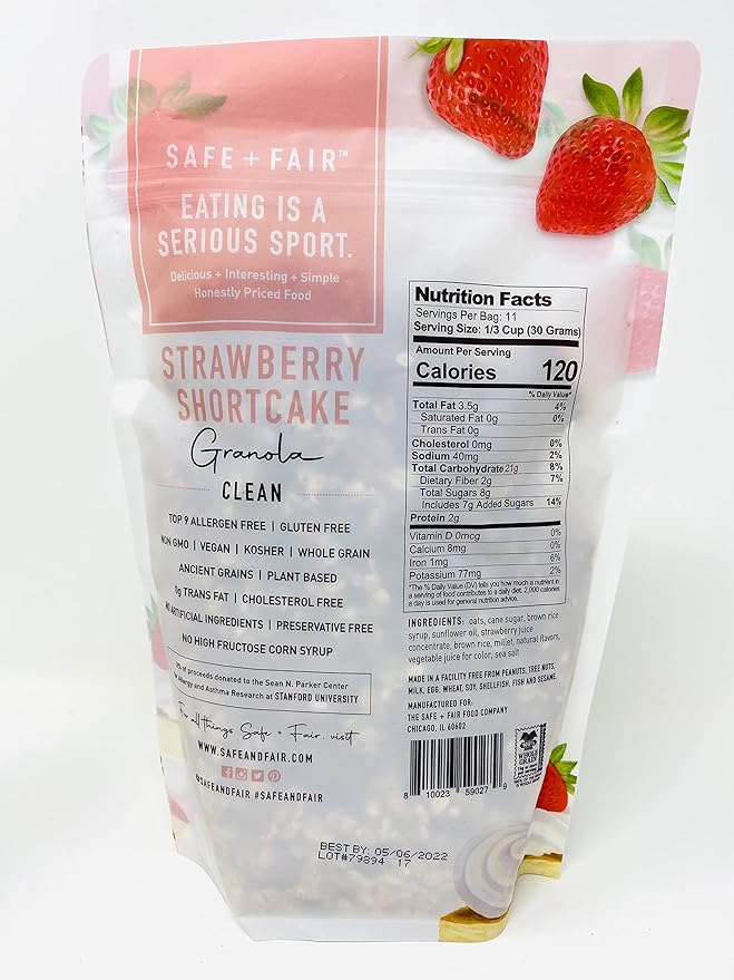 The Food Company Variety Bundle | Birthday Cake Granola And Strawberry Shortcake Granola 2 Pack 12oz