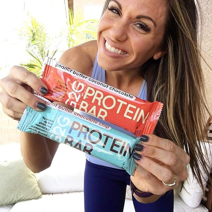 G2G Peanut Butter Lovers Protein Bars 16-Count 2 Packs of 8 Fresh Healthy Gluten-Free Snack Delicious No Refined Sugar High Protein 39.52 Ounce