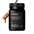 Manukora Raw Manuka New Zealand Honey MGO 850+ Non-GMO Monofloral 3rd-Party Tested Glyphosate Residue Free Certified 2000+ Natural Compounds Traceable Hive-to-Hand Digestive &amp Immune Suppor