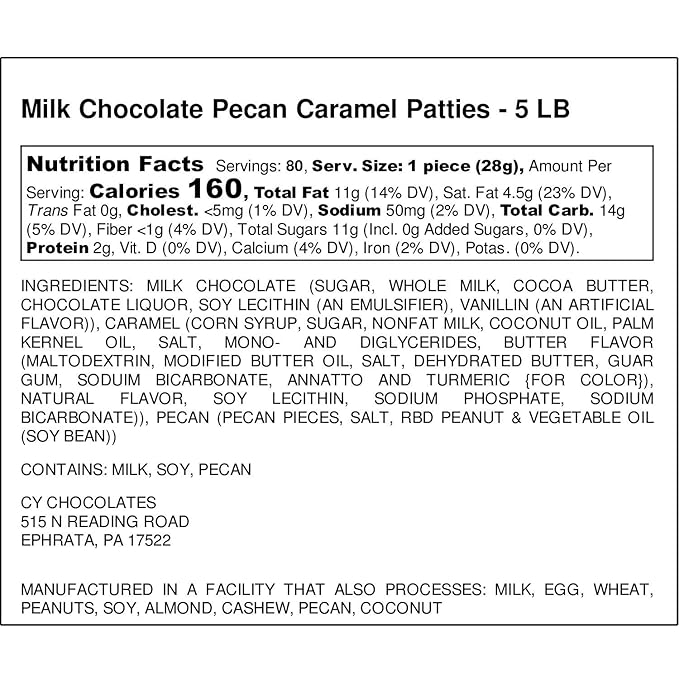 5 lb Bulk Milk Chocolate Caramel Pecan Clusters