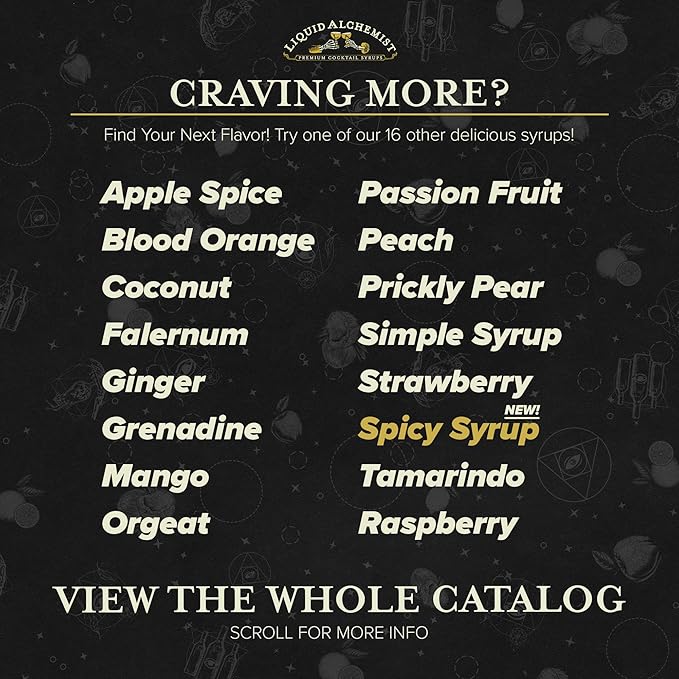 Liquid Alchemist Mango Syrup for Drinks - Real Ingredients Make our Mango Puree for Cocktails the Perfect Margarita Mix - Our Tropical Flavoring Syrup is Non-GMO &amp Vegan (12.7 oz)