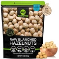 NUT CRAVINGS - Raw Blanched Hazelnuts Filberts - Unsalted Shelled (16oz - 1 LB) Packed Fresh in Resealable Bag - Kosher Healthy Snack Food Assortments Ideal for Trail Mixed Nuts