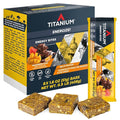 TITANIUM Protein Energy Bars - Fruit Bars with Dried Superfruits Quinoa 10g Of Protein Chocolate Chip - Alternative To Cliff Bars - Snack Bars Healthy Food - Camping Snacks Hiking Food - Healthy