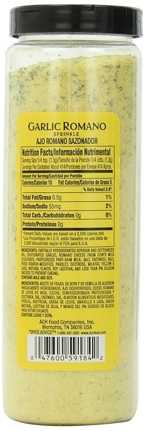 Durkee Italian Seasoning Garlicromano 19-Ounce Containers (Pack of 2)