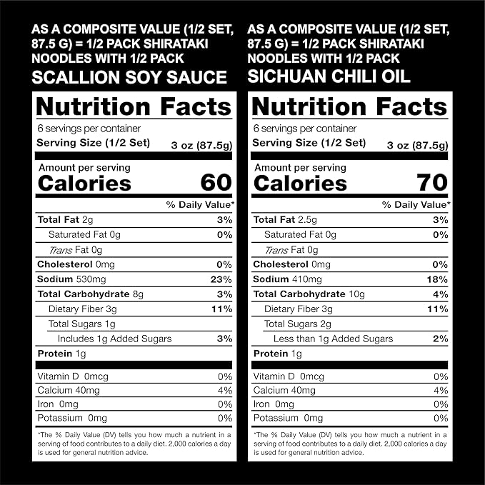 O’scallion Shirataki Noodles (2 Flavor(Variety))
