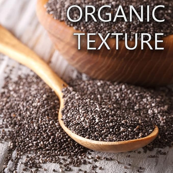 NY Spice Shop Raw Black Chia Seeds – All Natural Dried Herbal Seeds Bulk - Versatile &amp Flavorful Extract (5 Pound)