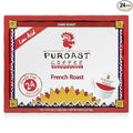 Puroast Low Acid Coffee Single-Serve Pods French Roast Certified Low Acid Coffee - pH above 5.5 Dark Roast Original (24 Count)- Gut Health Higher Antioxidant Roasted with Clean Energy - Compati