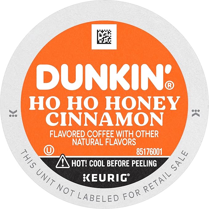 Dunkin’ Ho Ho Honey Cinnamon Flavored Coffee 60 Keurig K-Cup Pods