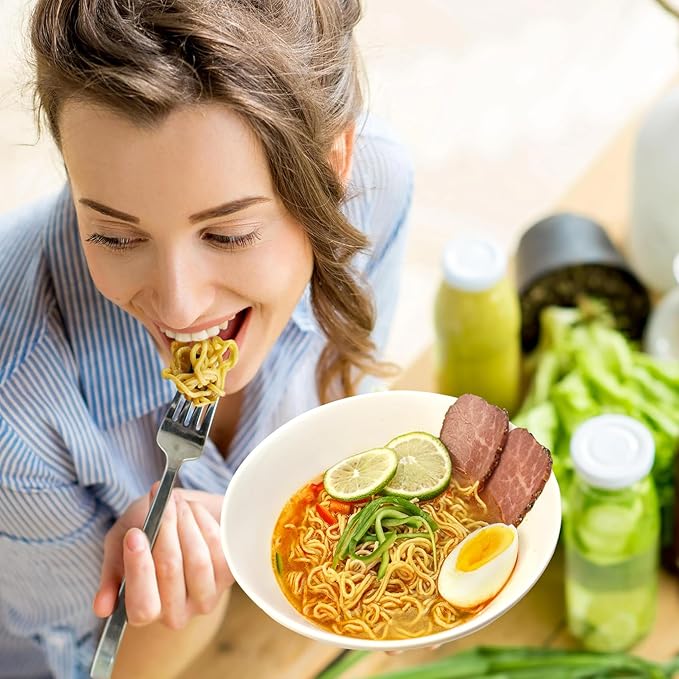 Hethstia Bundle – Konjac Fettuccine Noodles &amp High-Protein Spicy Beef Ramen 10 Shirataki Fettuccine Packs + 6 Protein Ramen Bags Vegan Plant-Based Non-GMO Low Fat Quick Healthy Meal Kit