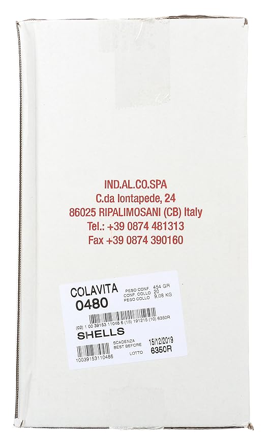 Colavita Pasta - Shells 1 Pound - Pack of 20