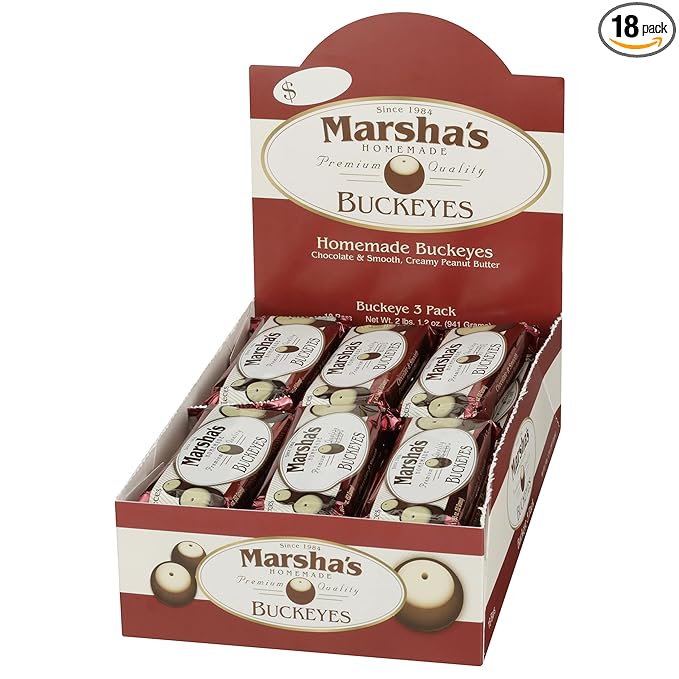Marsha's Buckeyes 3-Pack (18 3-Packs Per Case)