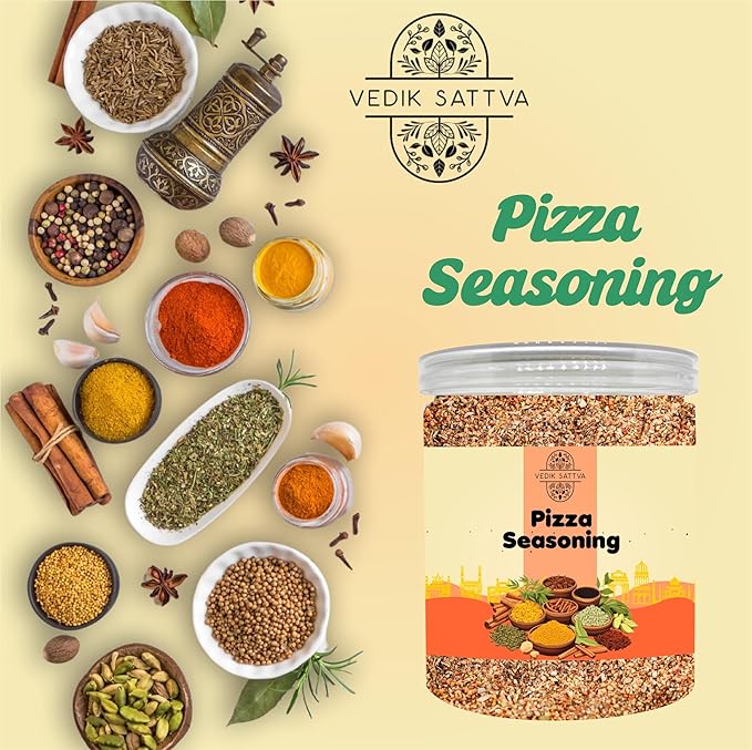 VEDIK SATTVA All Natural Pizza Seasoning 5.29 OZ / 150 GM | Set Of 1 Box