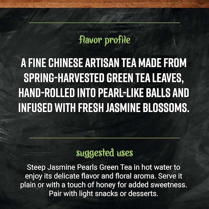 Frontier Co-op Organic Jasmine Pearls Green Tea 16 Oz Bulk Bag