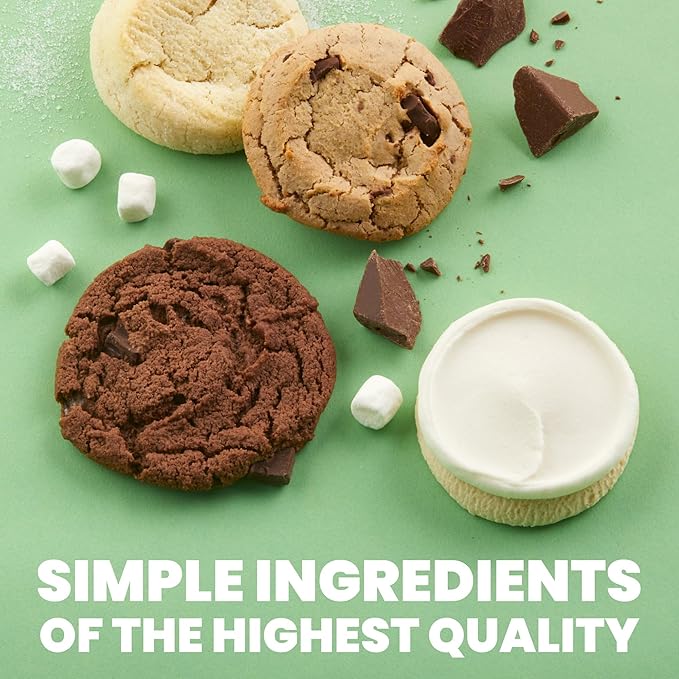 Cheryl's Cookies® Vegan Cookies Plant Based with 12 Sugar Chocolate Chip Marshmallow Chocolate &amp Frosted Cookies Kosher Non GMO Individually Wrapped Gift for Loved Ones Friends Family C
