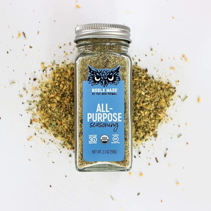 The New Primal Noble Made by Seasoning Versatile Spice &amp Dry Rub USDA Organic Whole30 Gluten-Free Paleo &amp Keto Friendly All Purpose 4 Count