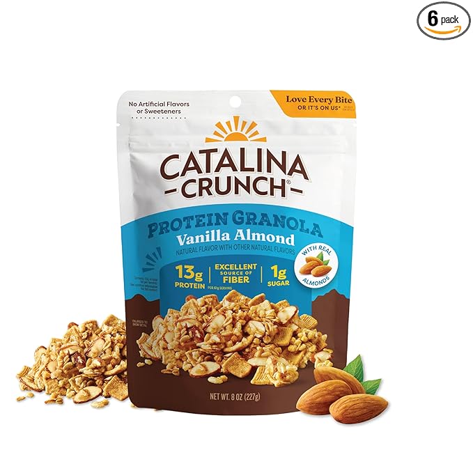 Catalina Crunch Granola Protein Vanilla Almond 8 oz (Pack of 6)