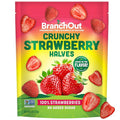 BranchOut Crunchy Strawberry Halves Real Dried Strawberries No Sugar Added GentleDry Better than Freeze Dried Strawberries Healthy Vegan Snacks 6 oz Party Bag