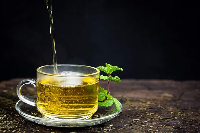 Peppermint Tea 1LB (16Oz) Cut &amp Sifted | STRONG &amp FRESH | Non-irradiated 200+ Cups Peppermint Loose Leaf Herbal Tea (Mentha Piperita) | Mint Tea | Bulk 1 lb. Large Resealable Bag