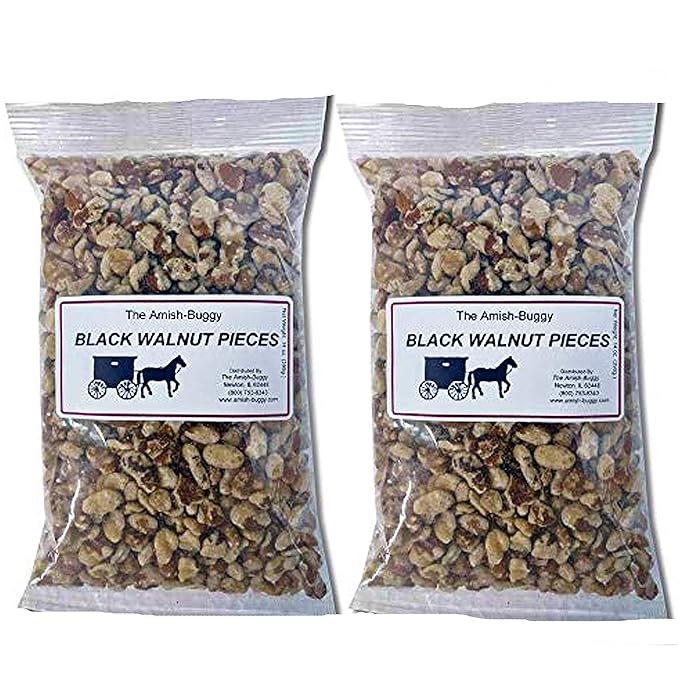 Snack Nuts (Raw Black Walnut pieces 12 oz. 2 pack)