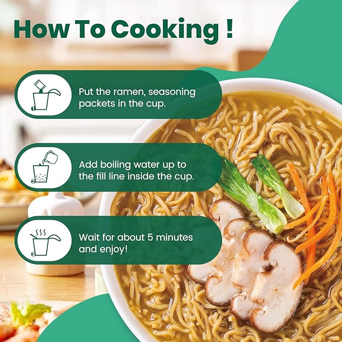 Hethstia High-Protein Ramen Cups &amp Konjac Shirataki Noodle Soup Cups 14 Pack – Pho Spicy Tom Yum Red Curry &amp Laksa Plant-Based Ready-to-Eat Meals