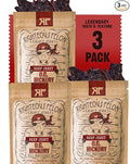 Righteous Felon Beef Jerky - OG Hickory Flavor - All-Natural Jerky - Locally Sourced &amp Dried Beef Jerky - Low-Sugar High-Protein Healthy Snacks - 2 Ounces Each Pack of 3