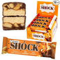 FitnesSHOCK Peanut Salted Caramel Protein Bars – Low Sugar Snack Bar (1g Sugar 0g Added Sugar) – 10g Protein – Dessert-Inspired Snack – 12 Count