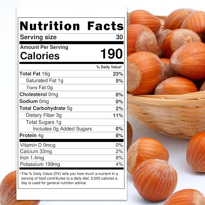 Trends Hazelnuts In Shell – Natural Fresh and Crunchy – Perfect for Snacking Baking and Healthy Recipes (3 LBS)
