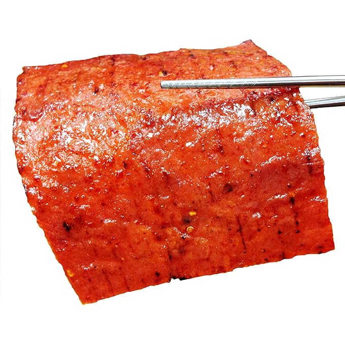 Singapore Street Food Fire-Grilled Pork Jerky (Sweet Spicy Flavor 8oz) *Fresh Grilled to Order *Shipped the Same Day *L.A. Times Handmade Gift Winner
