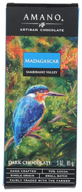 Amano Artisan Chocolate Madagascar Dark Chocolate Bar 70% 3 Oz