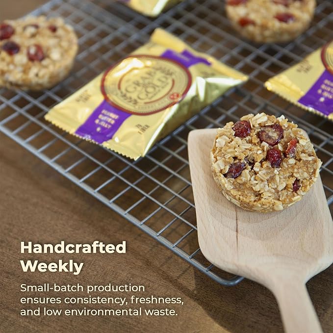 Grab The Gold Cranberries Peanut Butter &amp Jelly Protein Snack Bars | 11g Plant-Based Protein Bars with Organic Oats Whole Food Nutrition | Gluten-Free Vegan High-Fiber | 14 Bars Amazon Exclusiv