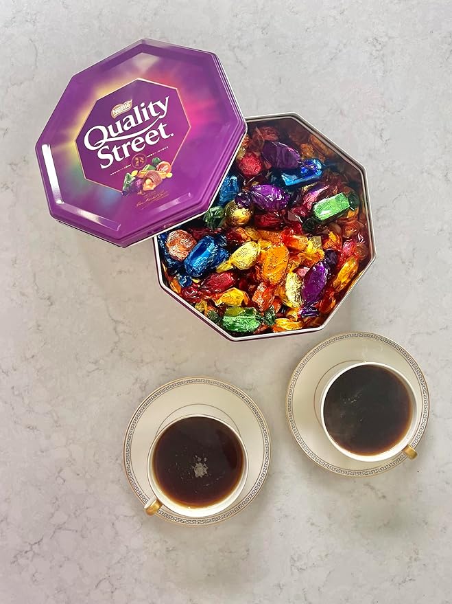 Quality Street Chocolate Tin (1 Unit Per Order) - Gourmet Christmas Gift for the Holidays