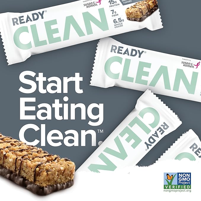 Generic Ready Nutrition Dark Chocolate Sea Salt Clean Protein Bar (In ABOLABAN Packaging With Sticker) (3 Packs/15 Count)