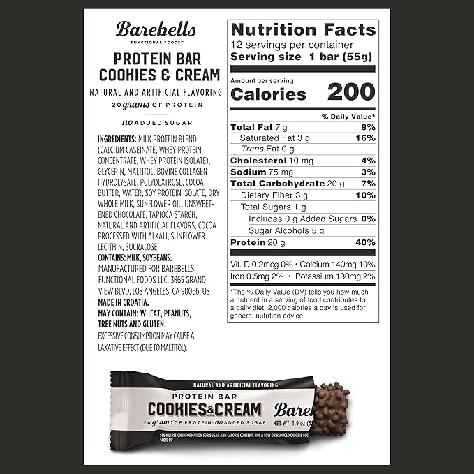 Barebells Caramel Cashew and Cookies &amp Cream - 24 Pack