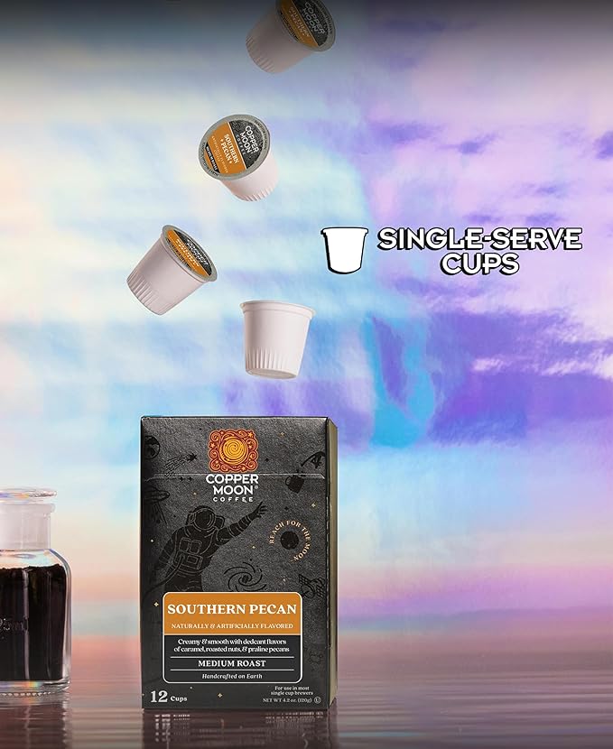 Copper Moon Coffee Single Serve Pods for Keurig Brewers Harvest Pack 36 count (Pumpkin Spice Southern Pecan)