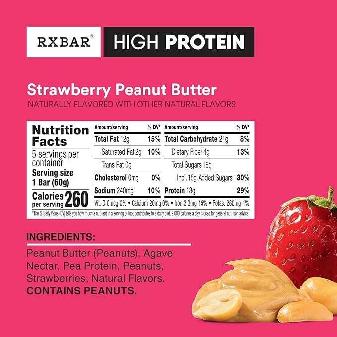 RXBAR High Protein Bars Gluten Free Protein Snacks Variety Pack (10 Bars)