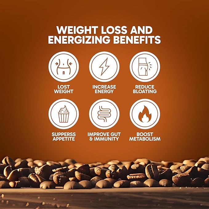 Delgada Instant Coffee - Premium Ganoderma Rich Bold Taste - Healthy Mushroom Insant Coffee 25 Sachets