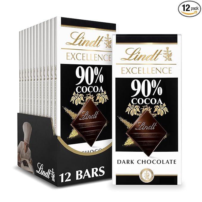 Lindt EXCELLENCE 90% Cocoa Dark Chocolate Candy Bar Dark Chocolate 3.5 oz. Bar