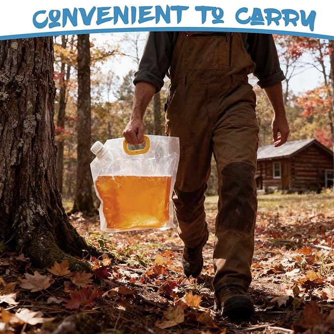COZYDIG 26FT Maple Syrup Tapping KitMaple Tree Tapping kit Include 8Pcs Taps8Pcs Sap Collection Bags for Experts Beginners Maple Birch Syrup Collection Supplies