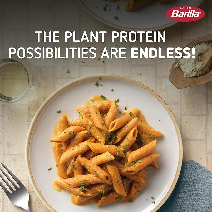 Barilla Red Lentil Penne Pasta 8.8 oz (Pack of 10) - Gluten Free Non GMO &amp Kosher - Plant Based Protein