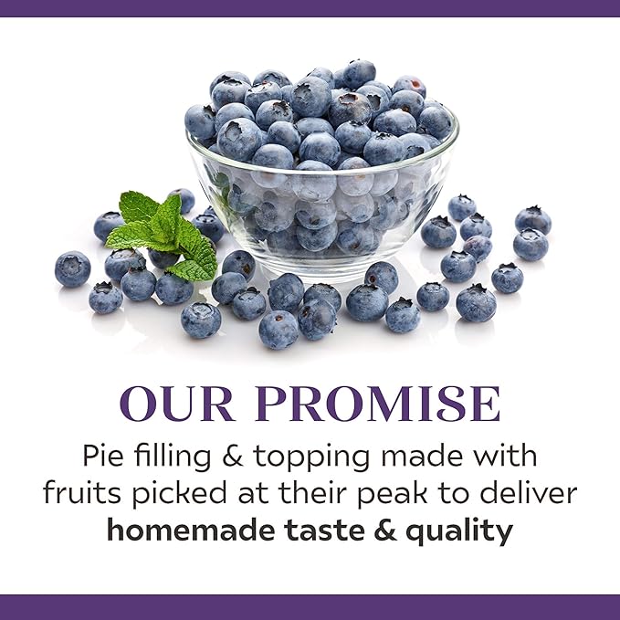 Duncan Hines Wilderness More Fruit Pie Filling &amp Topping Blueberry 21 Ounce (Pack of 12)