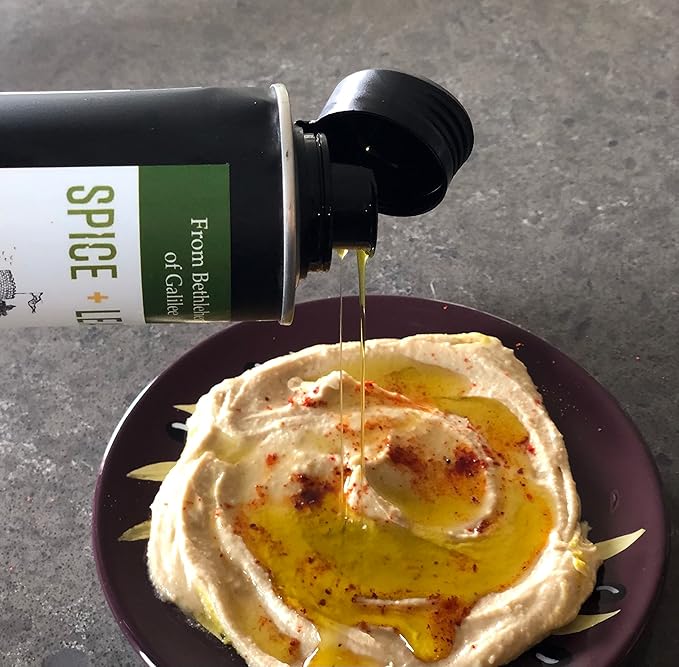 Premium Extra Virgin Barnea Olive Oil by Spice + Leaf - Kosher Mediterranean Full Body Oil for Dipping Drizzling Marinades and Dressings| All Natural | 16.9 fl. oz.