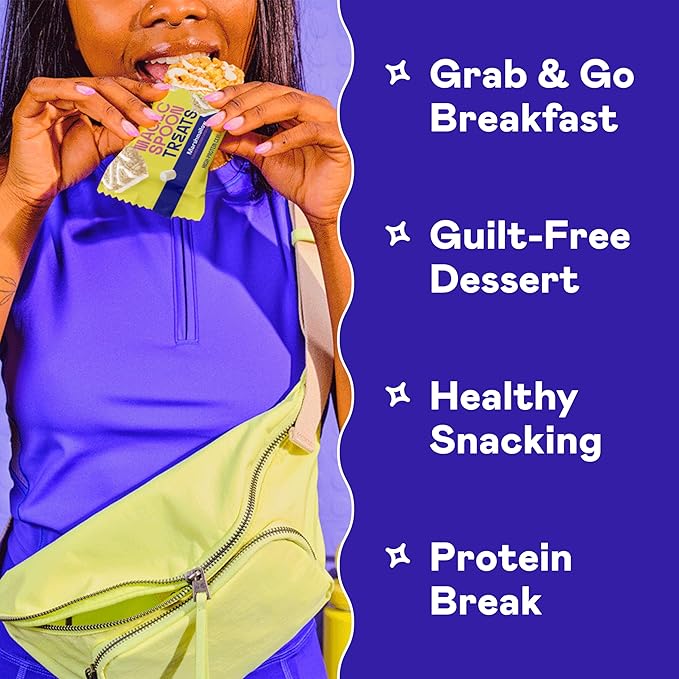 Magic Spoon Treats - 16 Gluten Free Protein Bars: 8 Chocolate Peanut Butter &amp 8 Marshmallow - High Protein Gluten Free Snack - Sugar &amp Grain Free Protein Cereal Bar - Low Carb &amp Keto Frien