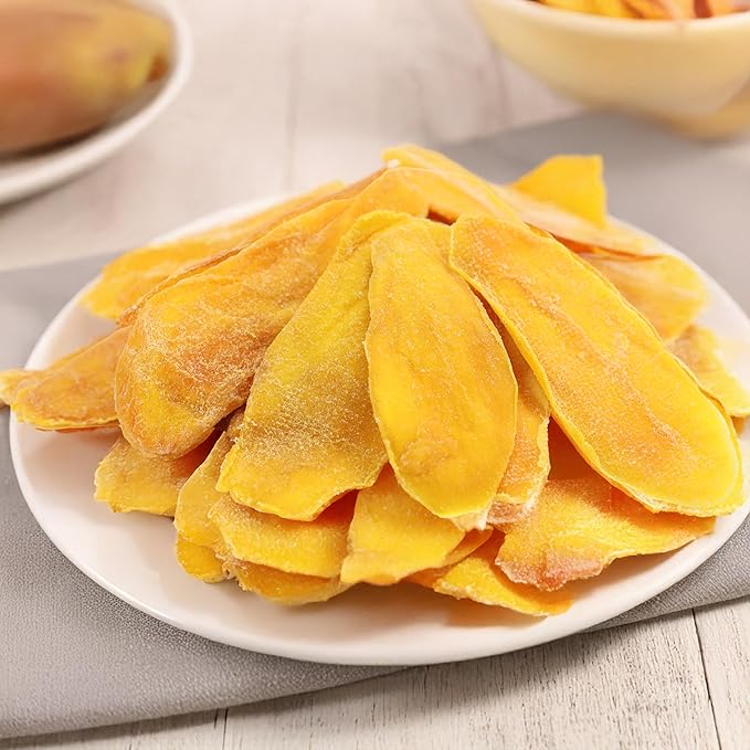 Anna and Sarah Extra Low Sugar Added Dried Mango Slices 32 Oz Delicious Texture Soft &amp Juicy Naturally Ripened Fruits Gluten Free Non GMO Kosher Natural Source of Vitamin C 2 Lbs