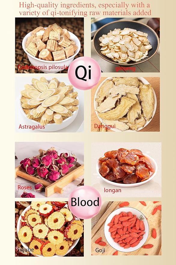 Ginseng Longan Rose Red Date Beauty Tea 300g (30bags) Jujube Fruit Goji Berry Tea Bags Women's Ginseng Eight Treasures Tea Red Date Longan Goji Berry Roses Wolfberry Angelica Astragalus Chinese Herbal